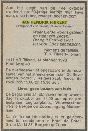jan hendrik fikkert in 1978.